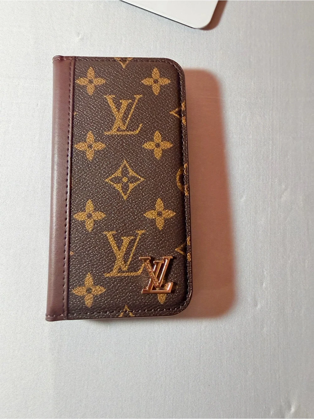 Samsung Galaxy 23-Brown Monogram Phone Wallet brand new